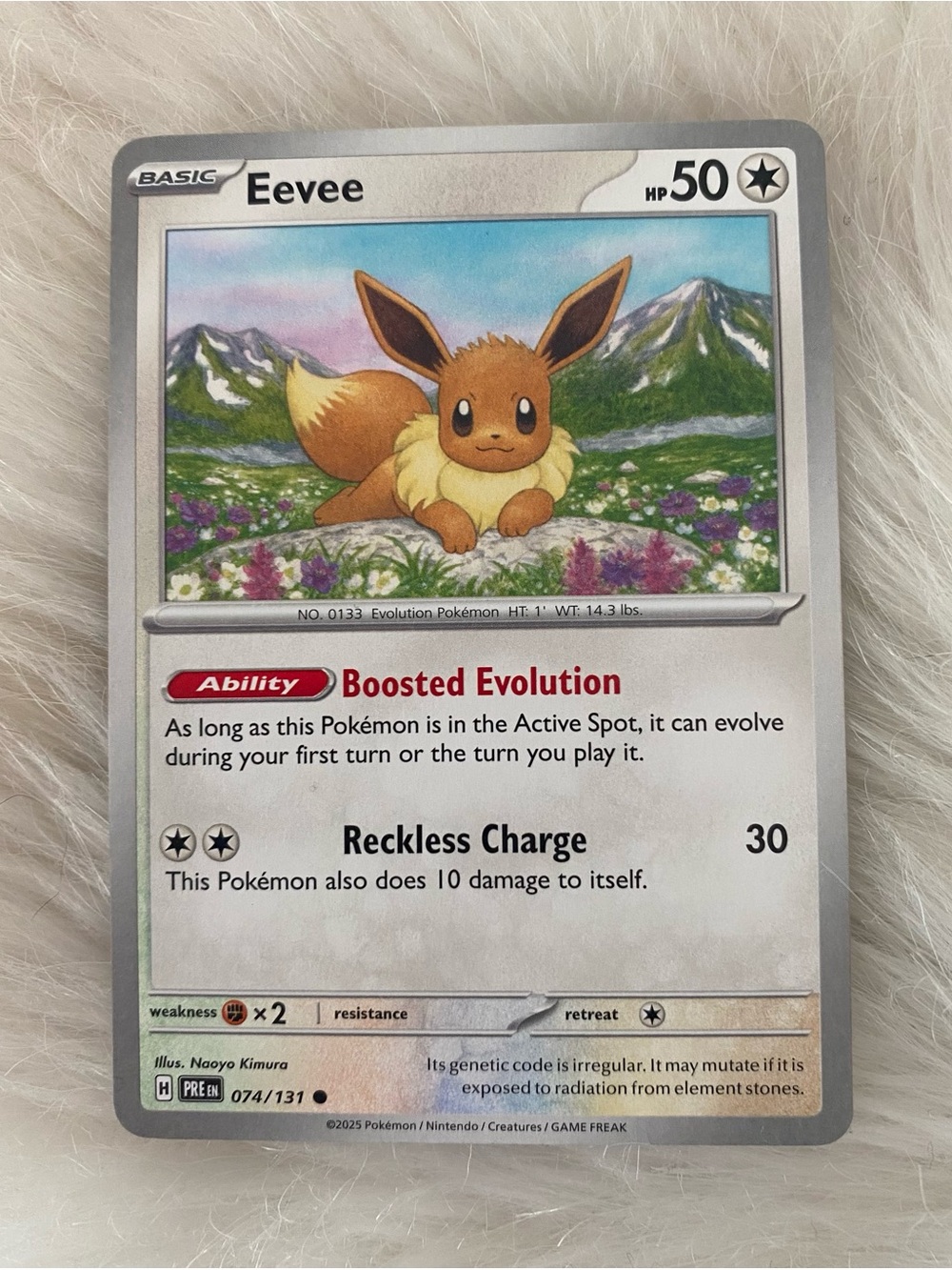 Eevee Pokémon TCG Prismatic Evolutions 074/131